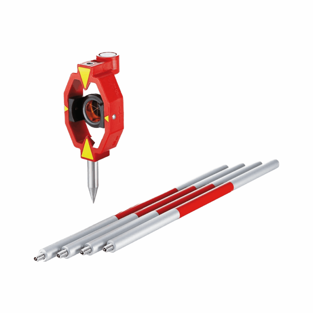 Trimble Style Mini Prism -18mm with holder and poles