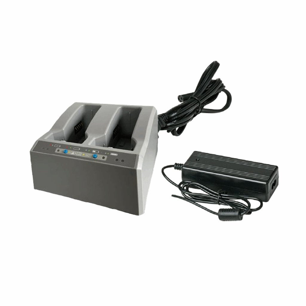 Dual Battery Charger with Power Supply & Cord