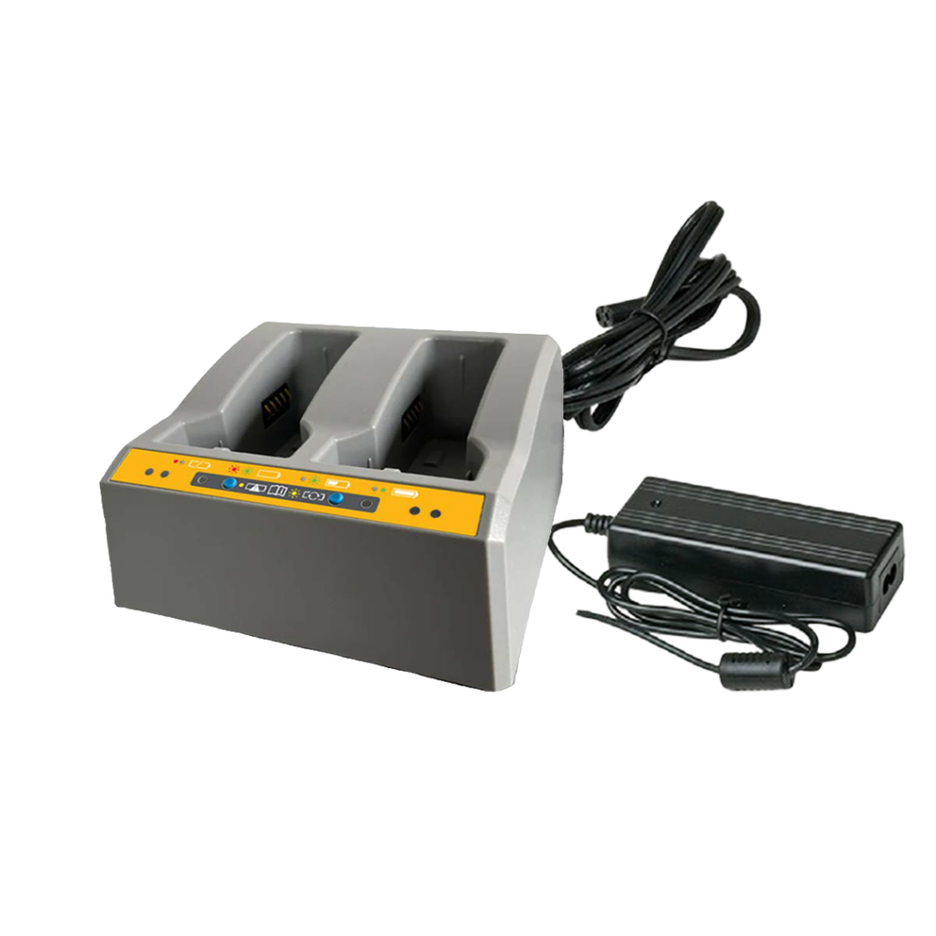 Dual Battery Charger with Power Supply & Cord