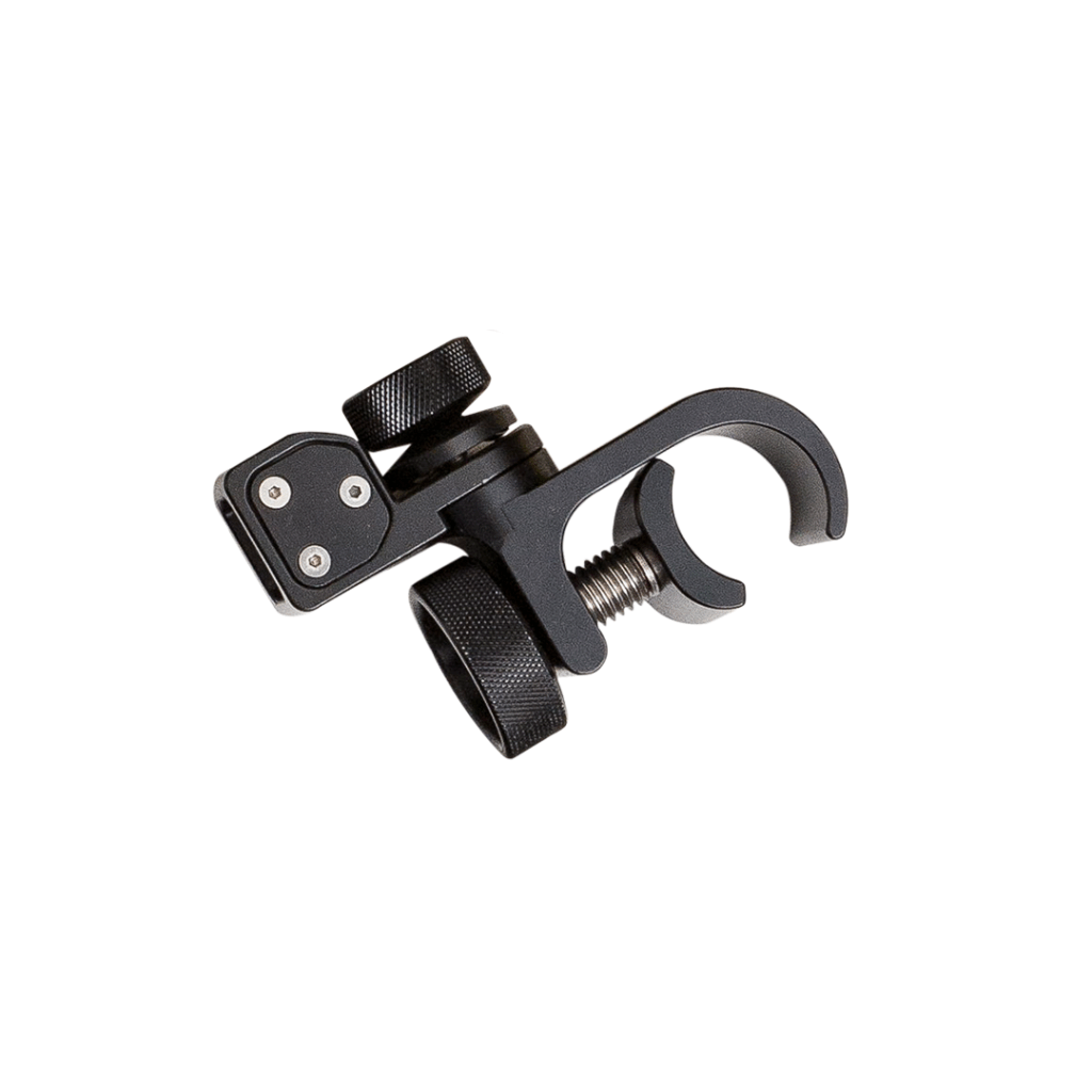 Quick Release Pole Mount Clamp with Adjustable Arm