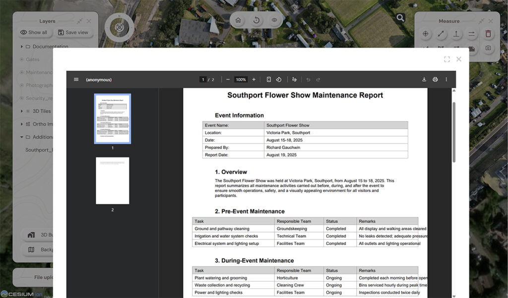 Ability to add supporting documents to a point in Soarvo was a key feature for Image Surveys