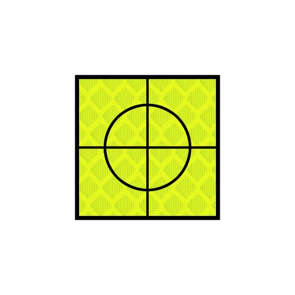 25mm Retro Mark YELLOW (Pack Of 10)